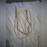 Ettika Layered Necklace Gold Chain Pearl Beaded Statement Jewelry Photo 3