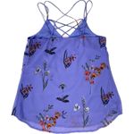 Japna  | Periwinkle Floral Spaghetti Strap Tank | Small Photo 1