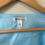 Versona Light blue floral puff sleeve crop top Photo 1