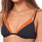 l*space L* Fused Zendaya Bikini Top – Black & Sienna Layered (Size M, NWT) Photo 0