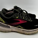 Brooks Adrenaline GTS 23 Road Running Shoes Light Comfy Mesh Black Pink 9 Photo 2