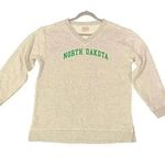 Chicka-d Women’s Grey Pullover V-neck North Dakota Sweater By Size L NWOT Photo 0