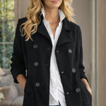 Frank & Eileen  Tee Lab Belfast Sweatshirt Peacoat Black Double Breasted  F295 Photo 0