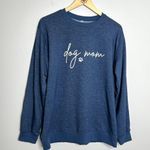 Dog Mom Blue Long Sleeve Crewneck Sweatshirt Size XL Photo 3