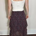 Joie  Silk Red White and Blue Ruffled Skirt Size 4 Photo 3