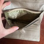 Brighton  Patent Leather Tan Snakeskin Embossed Crossbody Wallet Removable Strap Photo 7