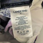 Lands' End Tankini Top Underwire Removable Pads Square Neck Striped Purple 6 Photo 2