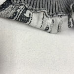 ZARA Asymmetrical Crewneck Short Sleeve Abstract Mix Material Hi/Low Blouse-Med Photo 11