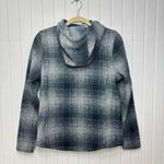 The North Face Women's Plaid Fleece Pullover Cowl Blue and gray Hoodie Size S Photo 5