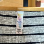 LuLaRoe  Lynnae Gray Black Stripe Long Sleeve Shirt Size XL Photo 1
