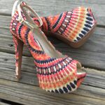Fancy colorful dressy pumps 👠💄 Orange Size 8 Photo 8