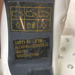 Anne Michelle Womens White Ankle Boots Pointed Toe Stiletto Heel Grommet Accents Photo 8