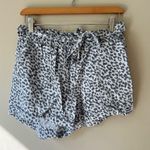 Aerie  High Waist Leopard Print Shorts - Black and White Photo 1