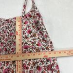 Old Navy  XL Pink Floral Minidress Linen Smocked Pockets Tank Cottage Summer Cute Photo 8