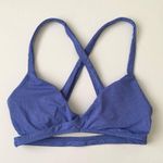 Aerie Blue Sparkle Bralette Cut Out Glitter Cross Back Size Small Photo 7