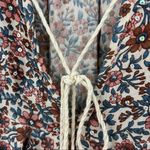 Raga  Floral Long Sleeve Fringe Hem Dress Small Photo 3