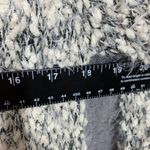 Alya  Women’s Long Open Front Cardigan Size S Gray Black Fuzzy Knit Pockets Style Photo 2