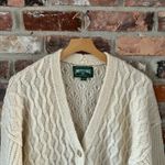 American Eagle  Cream Cable Knit Cardigan Sweater, XS Photo 2