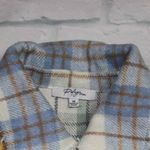Polagram  - Plaid Raw Edge‎ Shacket with Side Seam Pockets - Size M Photo 1