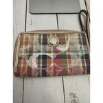 Coach Poppy Madras Sequined Pink Canvas Crossbody With Matching Wallet 9x7” EUC Photo 5