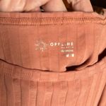 Aerie OFFLINE by  Mauve Pink Ribbed Crop Top Size Medium Photo 1