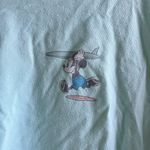 Disney Mickey Mouse Short Sleeved Teal Tee Shirt Top Women’s Size XL Surfboard Photo 2