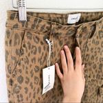 frame denim FRAME Cheetah Cargo Skinny Jeans Stretch Mid-Rise Cropped Size 28 NWT Photo 4