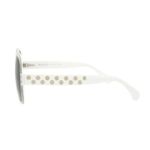 Alaïa 56mm Square Sunglasses white grey Photo 3