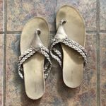 Lands' End Size 8 Sandals w Gold Shiny Straps Photo 0