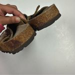Björndal Bjorndal Clogs Womens 6 Leather Woven Knit Buckle Cork Slip On Mules Photo 6