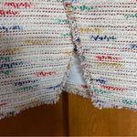 Pearl by Lela Rose Rainbow Multicolor Tweed Double Breasted Blazer Jacket 10 Photo 6