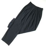 MM.LaFleur NWT Conway 1.0 in Navy Blue Sable Crepe Draped Wide Leg Pants 0 Photo 0