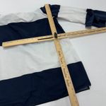 ZARA ‎ Top Womens Small Blue White Striped Off Shoulder Top Tie Sleeve Photo 4