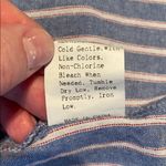 SheIn Classic Blue/White Striped Open Front Blazer Photo 13