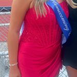 Red Homecoming Dress Size M Photo 1