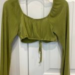 Target Green cropped long sleeve going out top Photo 3