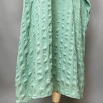 Handmade Kaftan Dress Light Green Kuwait Women Maxi Textured Fabric Pattern Trim Photo 5