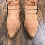 Free People Matisse • Harvey Multi-Strap Boot embossed leather buckle tan western ankle Photo 3