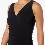 Nine West Black Sleeveless Jumpsuit with Asymmetrical Bodice. Size 4. Photo 2
