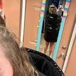 A New Day Long Black Puffer Coat Photo 4