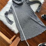 Charcoal Cowl Neck Sweater Dress Size Small by AGB Photo 10