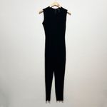 Norma Kamali Sleeveless Wide Leg Jersey Knit Stretch Jumpsuit Jumper Black S Photo 0