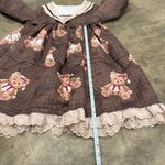 Alice Girl coquette brown teddy bear Lolita Peter Pan collar dress Photo 10