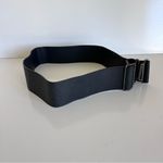 Vince  Women's Wide Black Buckle Leather Belt Photo 2