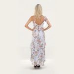 WAYF Morgana Tiered Ruffle Midi Dress Photo 2
