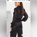 Generation Love New! EASTON LACE TIE FRONT BLOUSE Black
Sz Small $185 Photo 1