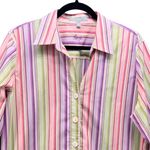 Foxcroft ‎ Button Up Shirt Pink Purple 16 Photo 2