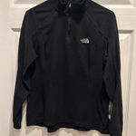 The North Face The North‎ Face Glacier 1/4 Zip Fleece Pullover Black Womens Medium Photo 0