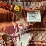 New Glory  Rust and White Plaid Blouse Photo 4