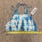 frankie's bikinis Marley blue & white tie-dye bathing suit top size XS NWT Photo 7